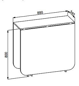 Masa Yasen Tumba Mare Lemn Nordic Întunecat