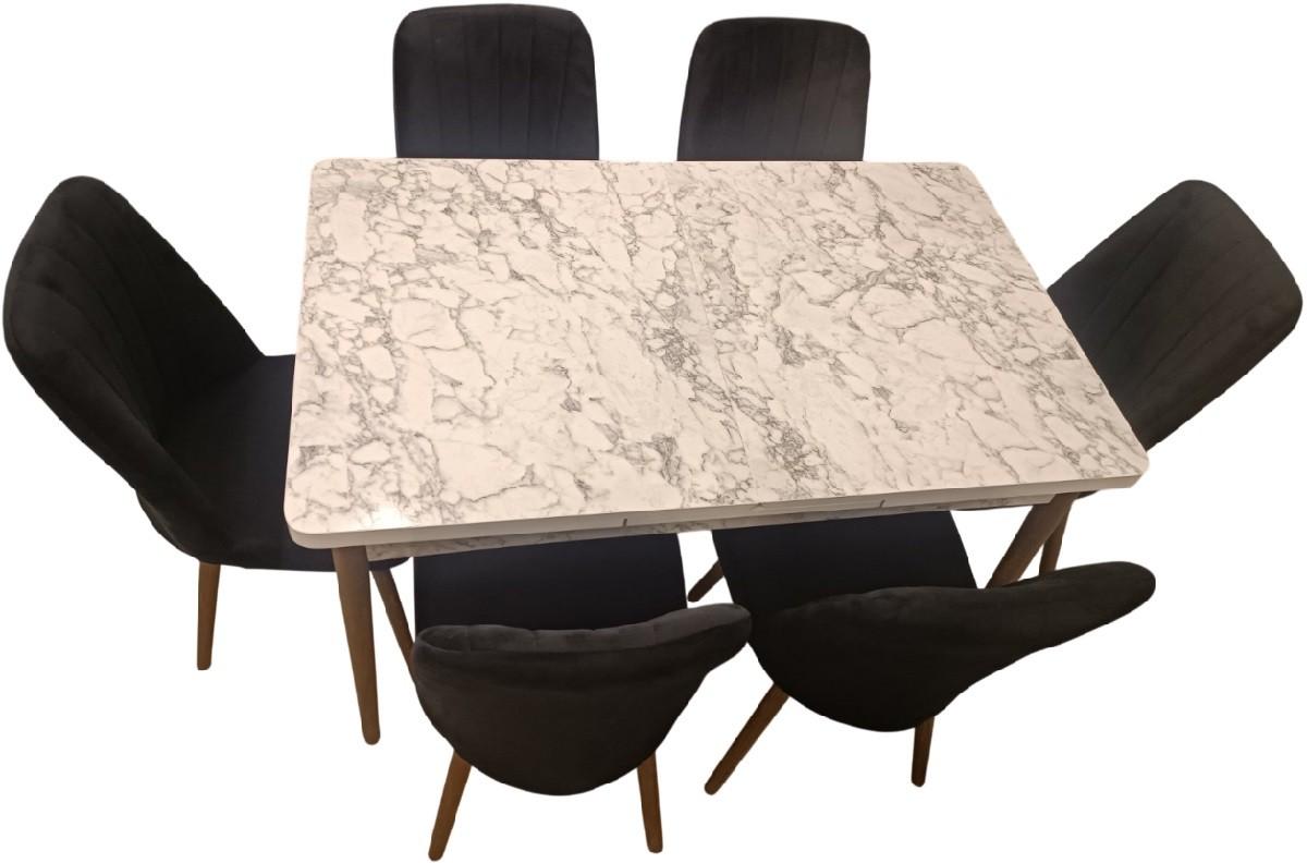 Set de masa si scaune Kelebek ES-1014 (6 scaune)