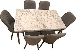 Set de masa si scaune Kelebek ES-1015 (6 scaune)