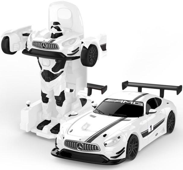Masina jucarie Rastar 1:32 Mercedes-Benz GT3 Transformable White 62300