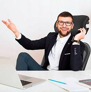 Fotoliu de birou Sofotel Riga Black 240500