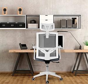 Fotoliu de birou Sofotel Rotar Grey/White 240100