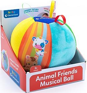 Jucarie de plus Clementoni Animal Friends Musical Ball (17464)