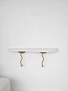 Raft de perete Trendy Lierre Auriu/Alb