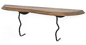 Raft de perete Trendy Lierre Negru/Nuc (Maro)