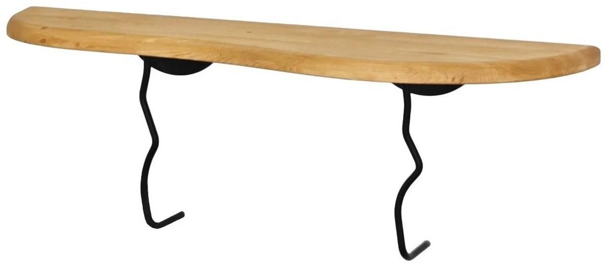 Raft de perete Trendy Edera Negru/Stejar (Bej)