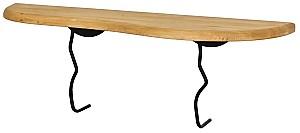 Raft de perete Trendy Edera Negru/Stejar (Bej)