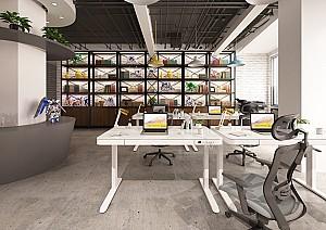 Masa de birou Flat Upgrade Smart White(Alb)