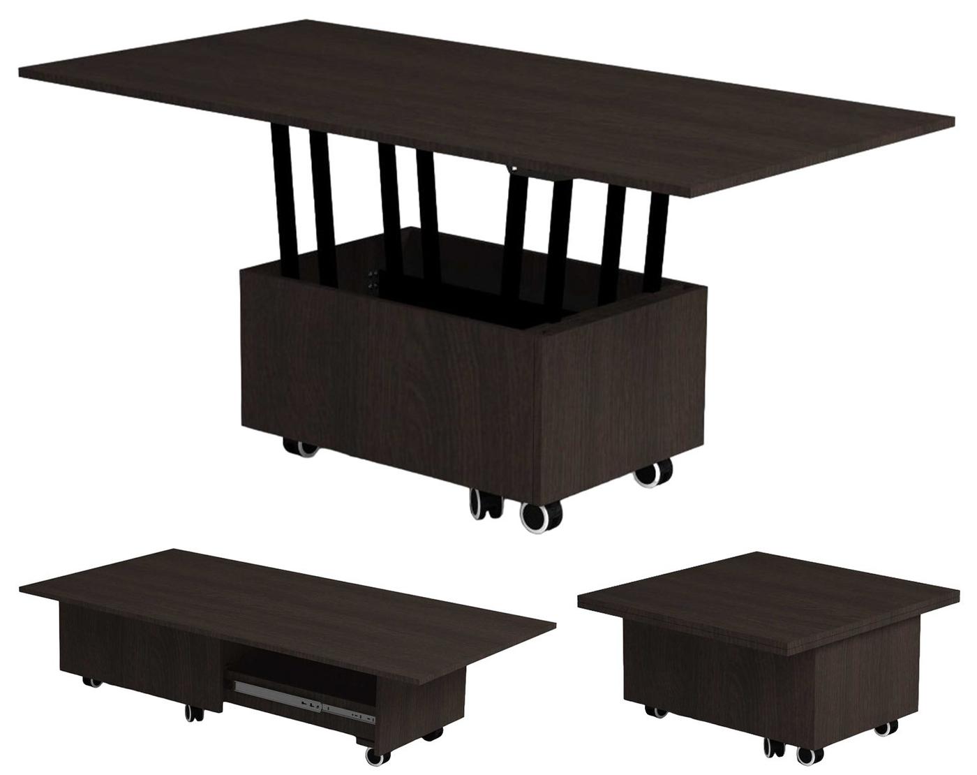 Masuta de cafea, reviste Flat Tabloid 3in1 Black