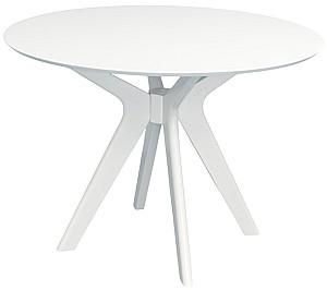 Masa Evelin Raffles Round White (Alb)