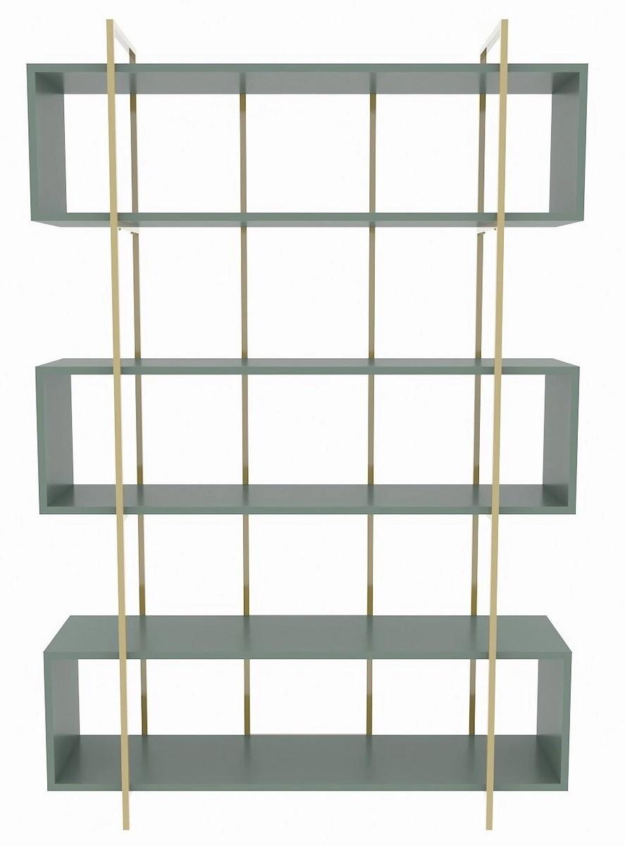 Etajera Trendy Bruti Verde/Auriu