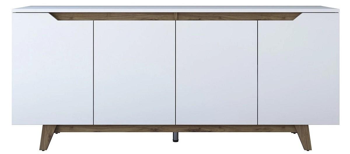 Comoda Trendy GD102 1874 Alb/Nuc (Maro)