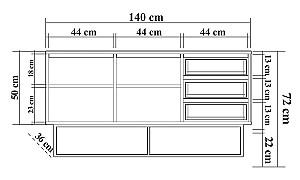 Comoda Trendy Ruba Nuc (Maro)