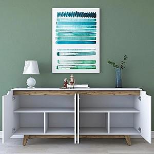 Comoda Trendy GD102 1874 Alb/Nuc (Maro)