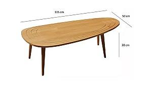 Masuta de cafea, reviste Trendy Dulce Lemn (Bej)