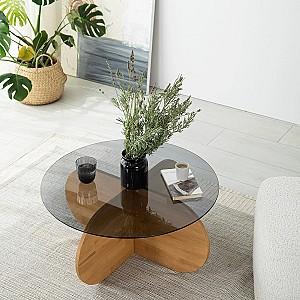 Masuta de cafea, reviste Trendy Bubble 2 Stejar (Bej)