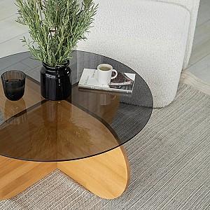 Masuta de cafea, reviste Trendy Bubble 2 Stejar (Bej)