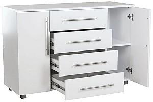Comoda S-M Madrid 4S Alb
