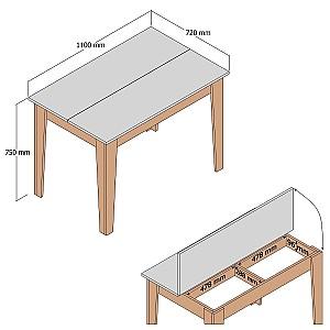 Masa Trendy Kiev 510 Alb