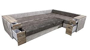 Canapea coltar Elegant Style B2 Long (265x200) Maro/Bej