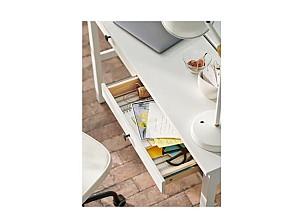 Masa de birou IKEA Hemnes white 120×47 см (2 sertare)