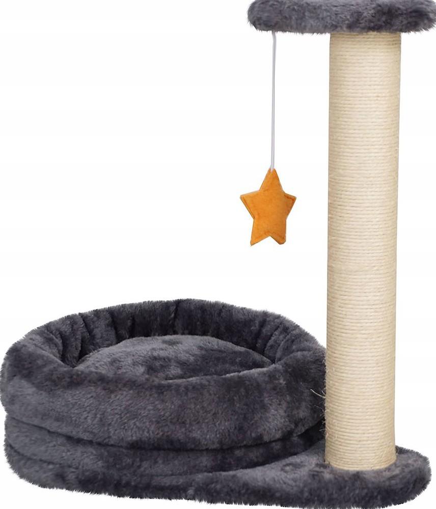 Ansamblu pentru pisici Jumi Platforma, culcus, cu jucarie 43x30x40 cm Graphite