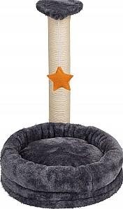 Ansamblu pentru pisici Jumi Platforma, culcus, cu jucarie 43x30x40 cm Graphite