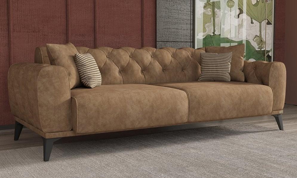 Canapea Modalife Milano 3S Brown (Maro)