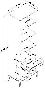 Dulap penal Trendy JE110 2945 Alb