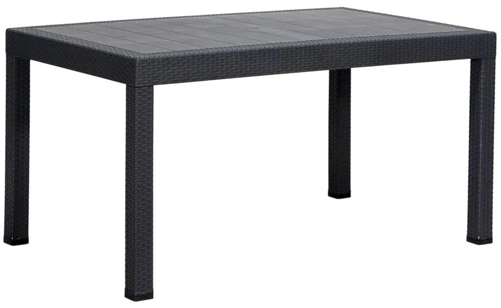 Masa de gradina Modalife Rattan large Antracite