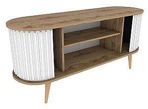 Tumba pentru televizor Trendy Stor Oud Stejar (Bej)/Alb