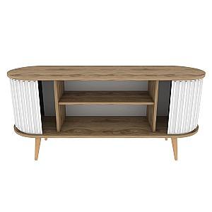 Tumba pentru televizor Trendy Stor Oud Stejar (Bej)/Alb