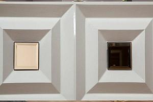 Tumba pentru televizor Modalife Vanesa Alb/Auriu