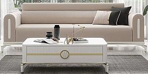 Canapea Modalife Gold Bella 3S Cream (Bej)