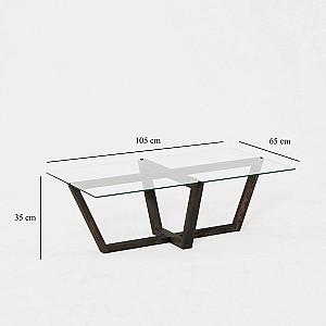 Masuta de cafea, reviste Trendy Amalfi Antracit (Gri)