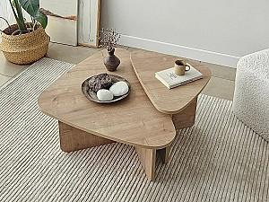 Masuta de cafea, reviste Trendy Ballare Set Stejar safir (Bej)