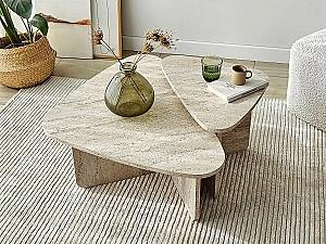 Masuta de cafea, reviste Trendy Ballare Set Travertin