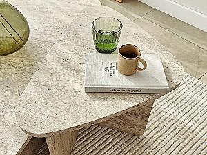Masuta de cafea, reviste Trendy Ballare Set Travertin