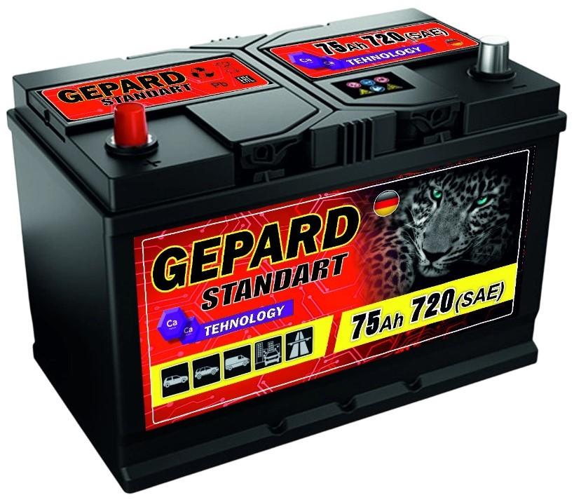 Acumulator auto GEPARD Standart 75 AH 650A Japan