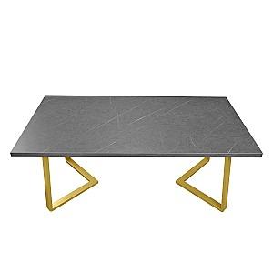 Masa DP Frida Marmură Neagră/Golden 1800×900