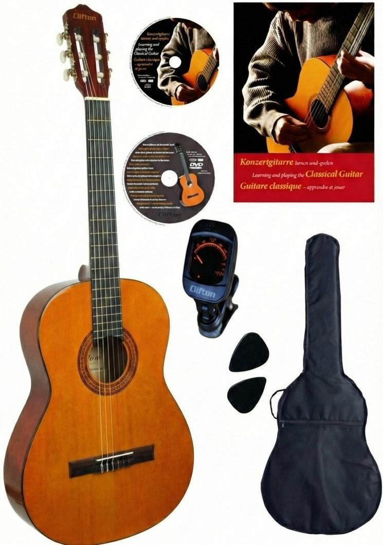 Chitara clasica Clifton Valesca 39 4/4 Natural Tinted Set