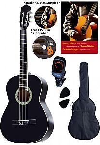 Chitara clasica Clifton Valesca 39 4/4 Black Set