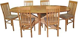 Masa Viitorul Masiv 200x100cm Stejar Deschis Nevopsit