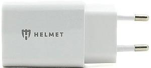 Incarcator telefon HELMET Wall Charger with Cable USB to Lightning 2xUSB White