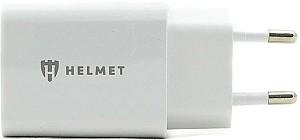 Incarcator telefon HELMET Wall Charger with Cable USB to Micro-USB 2xUSB White