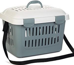Transportator de pisici Beeztees MIDI GULLIVER L Blue/White 45x33x33cm