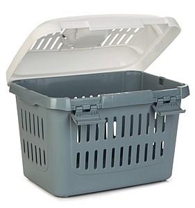 Transportator de pisici Beeztees MIDI GULLIVER L Blue/White 45x33x33cm