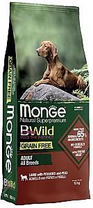 Hrana uscata pentru caini Monge BWILD GF Adult Lamb/Potato/Peas 12kg