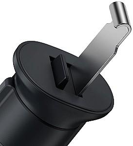 Suport auto pentru telefon Baseus Metal Age II Gravity Black