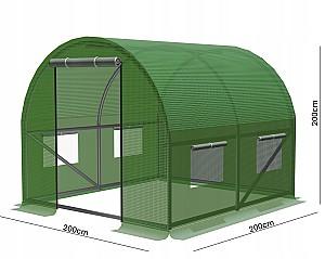 Seră de tip tunel GardenLine TUN5545 2x2x2m